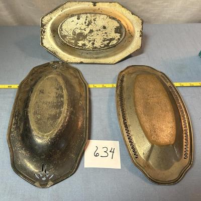 Vintage Oval Serving Trays
