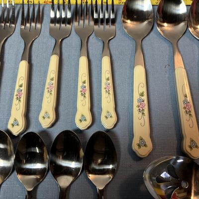 Vintage Pfaltzgraff Stainless Set