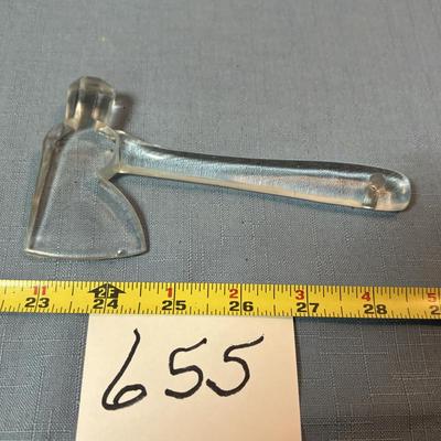 Vintage Glass Hatchet