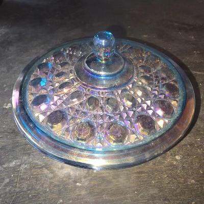 Carnival glass bowl
