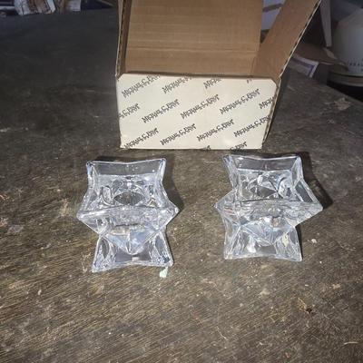 Crystal candle holders