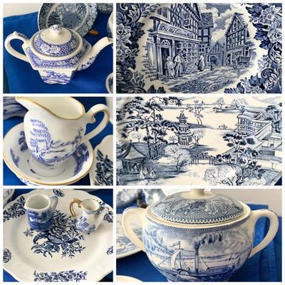England Estate China Lot Johnson Bros Coalport Sadler