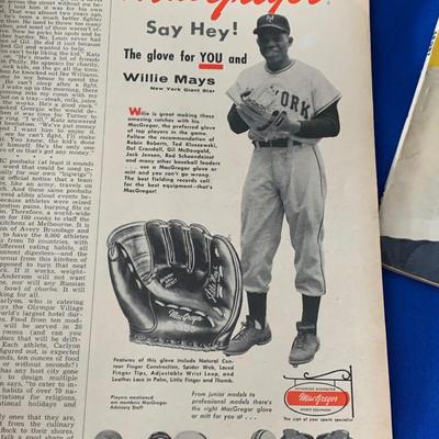 1950s Sport Magazine Lot Willie Mays Wilt Chamberlain +++