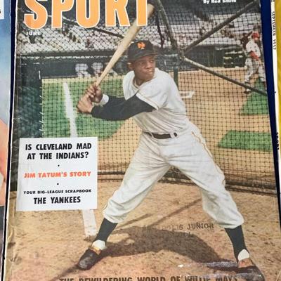 1950s Sport Magazine Lot Willie Mays Wilt Chamberlain +++