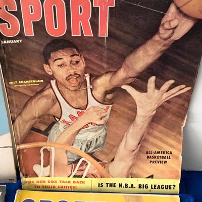 1950s Sport Magazine Lot Willie Mays Wilt Chamberlain +++