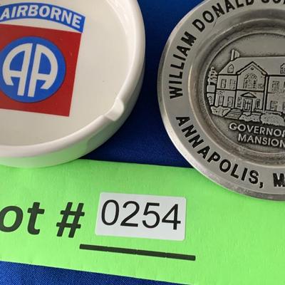 Vintage Ashtrays Lot Baltimore Annapolis Military United Nations