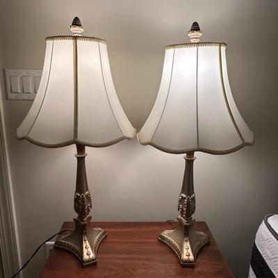 An Elegant Pair of Matching Lamps