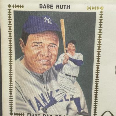 Babe Ruth First Day Cover Postcard