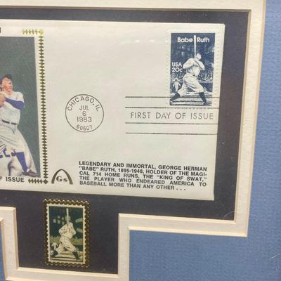 Babe Ruth First Day Cover Postcard
