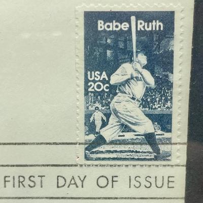 Babe Ruth First Day Cover Postcard