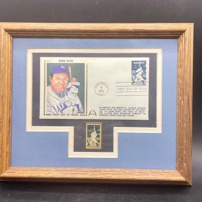 Babe Ruth First Day Cover Postcard