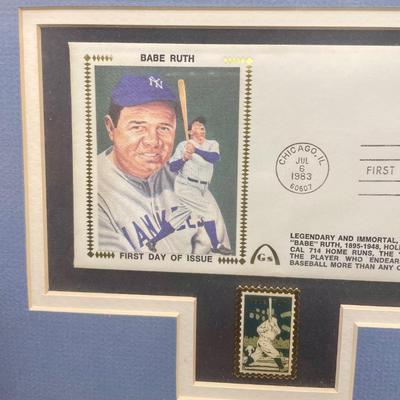 Babe Ruth First Day Cover Postcard
