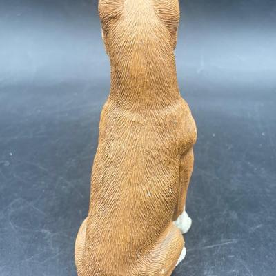 Boxer Dog Sandicast Figurine and Refrigerator Magnet Photo