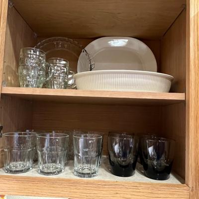 Glasses and baking dishes