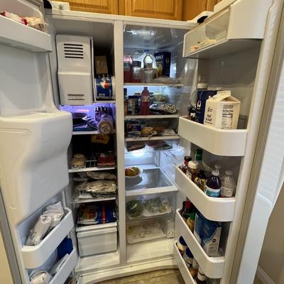 White Samsung SxS Refrigerator