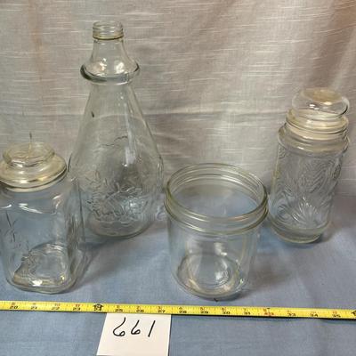 Vintage Decanter and Jar Lot
