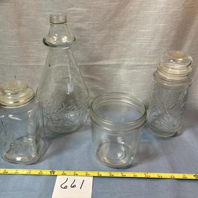 Vintage Decanter and Jar Lot