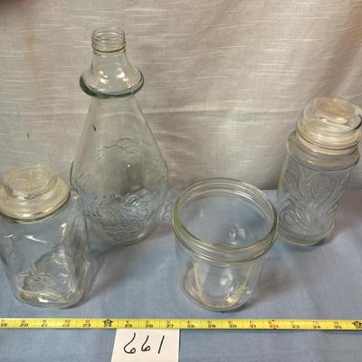 Vintage Decanter and Jar Lot