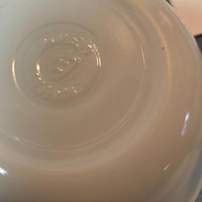 Vintage Federal Milk Glass Bowls