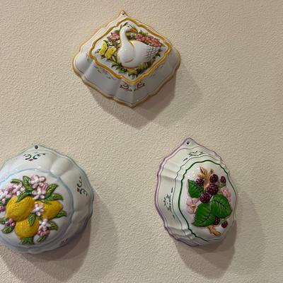 3 Franklin Mint Le Cordon Bleu Jello Molds