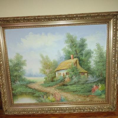 Framed Art Print- Approx 24" x 21"