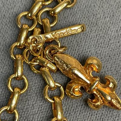 Signed Vendome bib necklace