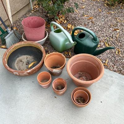 Pots and watering cans