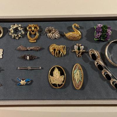 Tray of jewelry