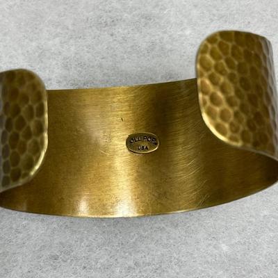 Signed Ollipop USA cuff bracelet New