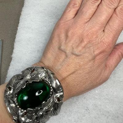 Huge Whiting and Davis Clamper Bracelet
