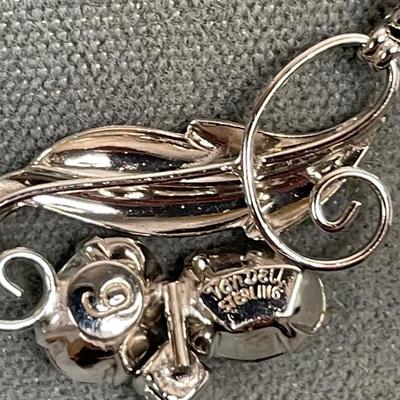 Vintage signed Van Dell Sterling silver necklace