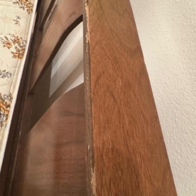 Mid-Century bed frame and mattress