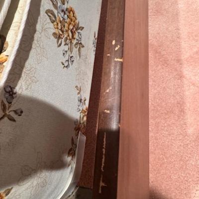 Mid-Century bed frame and mattress