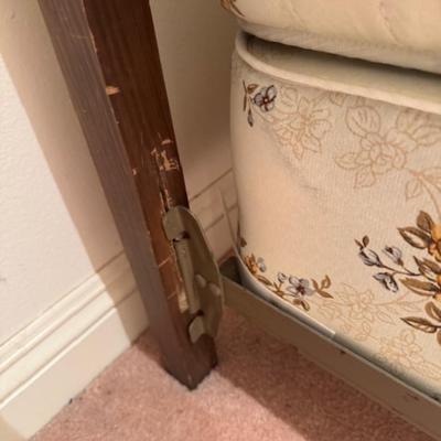Mid-Century bed frame and mattress