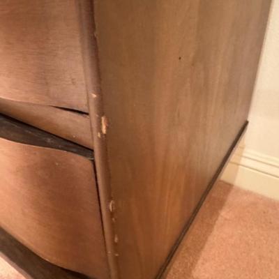 Mid-century 9 drawer dresser with mirror