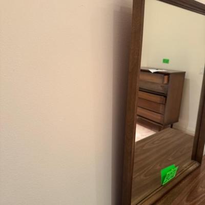 Mid-century 9 drawer dresser with mirror