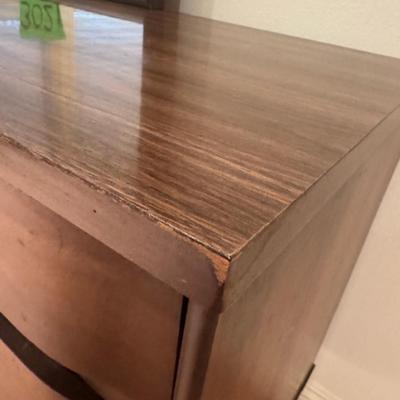 Mid-century 9 drawer dresser with mirror