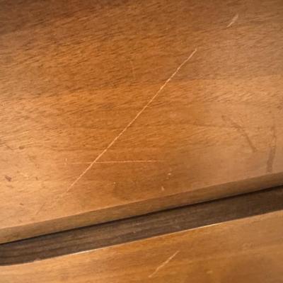 Mid-century 9 drawer dresser with mirror