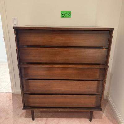 Mid-Century 5 drawer dresser