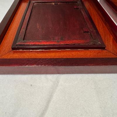 4 Similar Hand Painted Framed Tiles