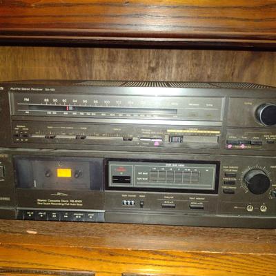 Technics AM/FM Stereo Receiver and Cassette Deck