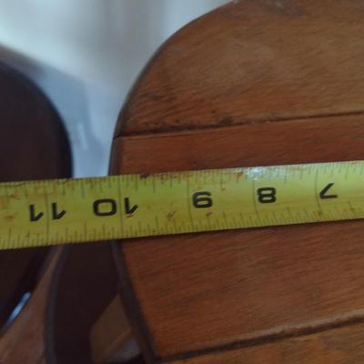 Wooden Foot Stool/Short Seat- Approx 10" in Diameter, 11 1/2" Tall