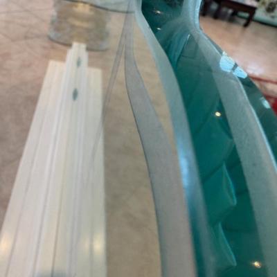 Glass Divider with Etched Fish