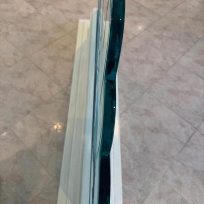 Glass Divider with Etched Fish