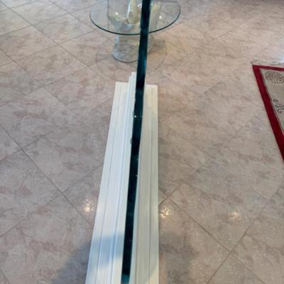 Glass Divider with Etched Fish