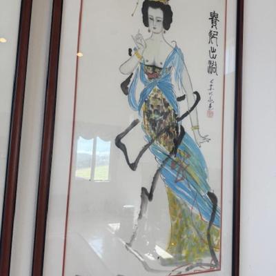 Four Ladies Pieces of Artwork