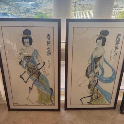 Four Ladies Pieces of Artwork