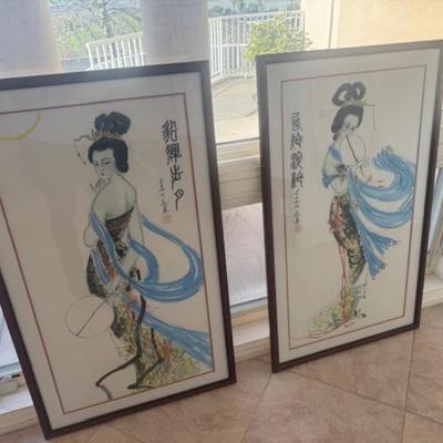 Four Ladies Pieces of Artwork