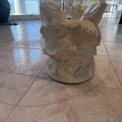 Dolphin Base with Glass Top Table