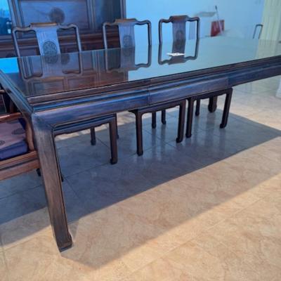 Table and Chairs with Glass Protective top